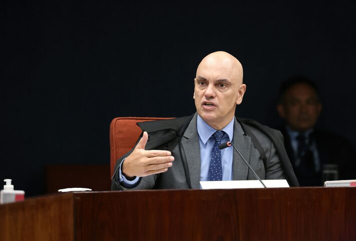 Ministro Alexandre de Moraes pediu a prisão preventiva de Bolsonaro na manhã deste sábado, 22. Foto: Luiz Silveira/STF
