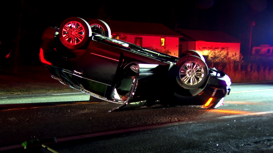 Car rollover accident leaves 92-year-old in serious condition in Town ...