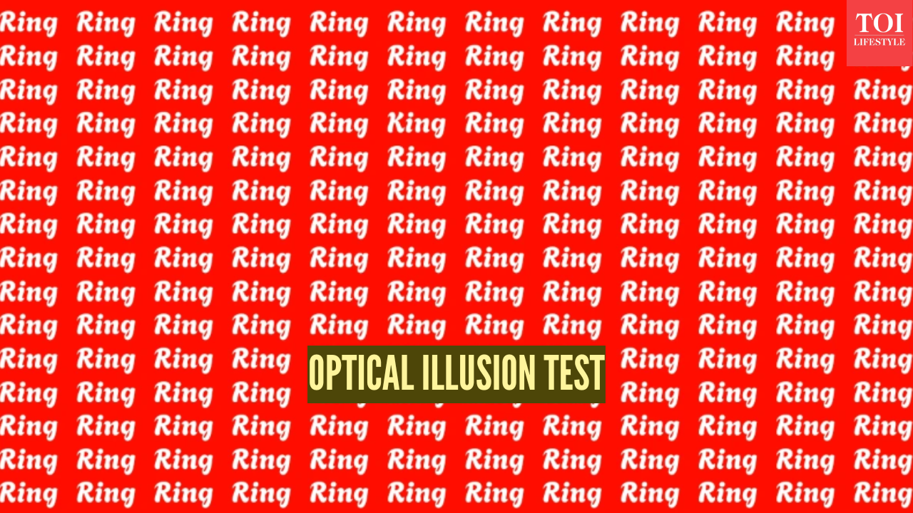 Optical illusion: Can you find the word “king” hidden among hundreds of ...
