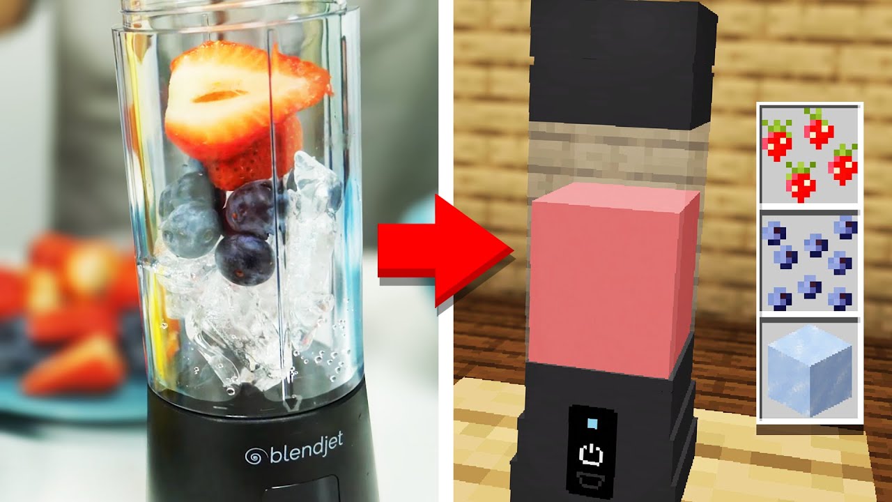 We added a blender from real life to Minecraft