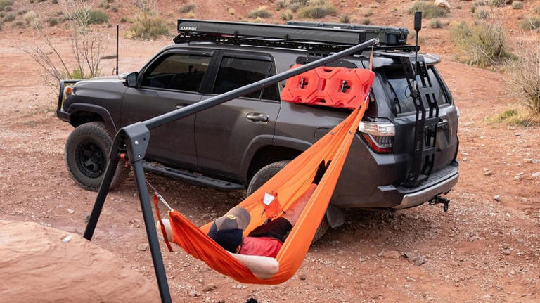 These Clever Car Camping Accessories Let You Hang A Hammock Without ...