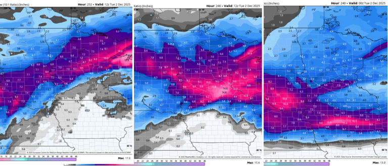 A potential snowstorm is brewing for the final days of November