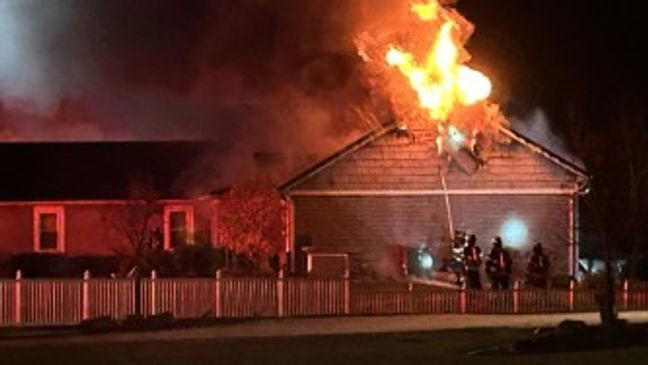 Multiple fire crews extinguish house fire near Eagle Lake in Cass County