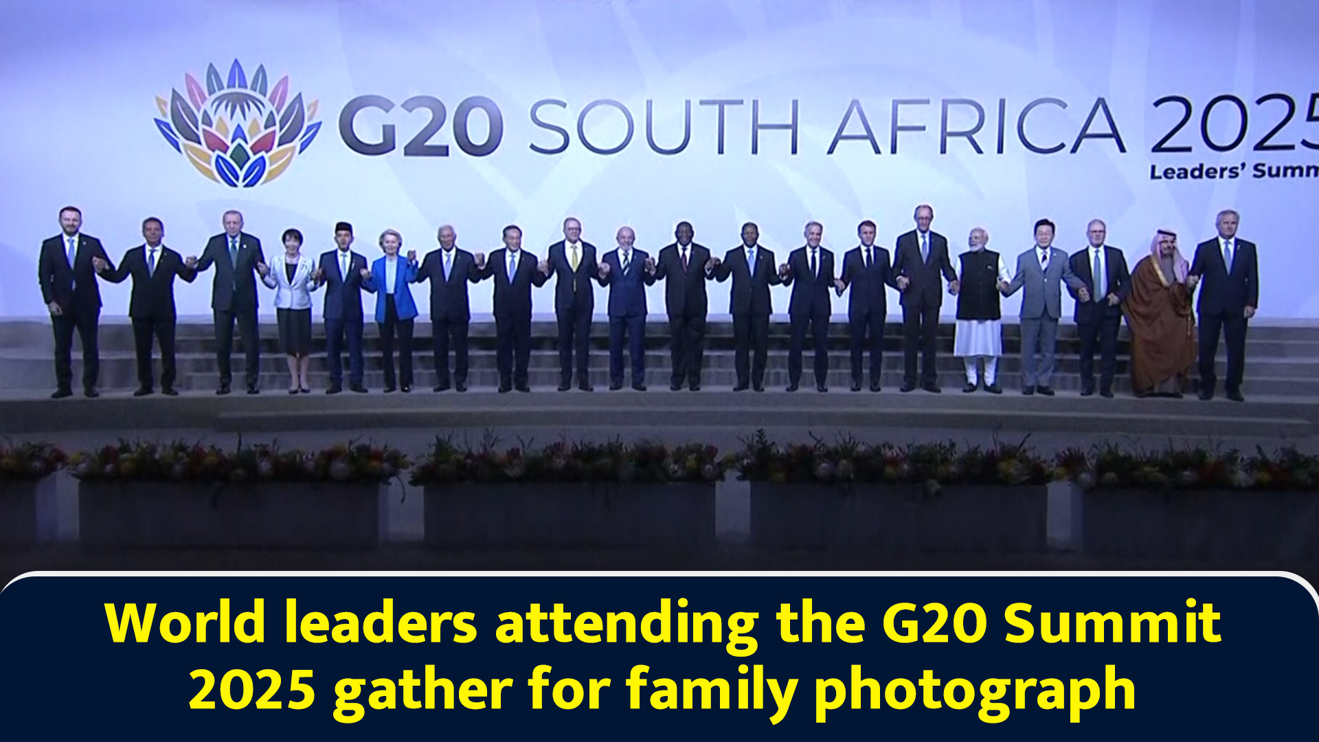 World leaders attending the G20 Summit 2025 gather for family photograph