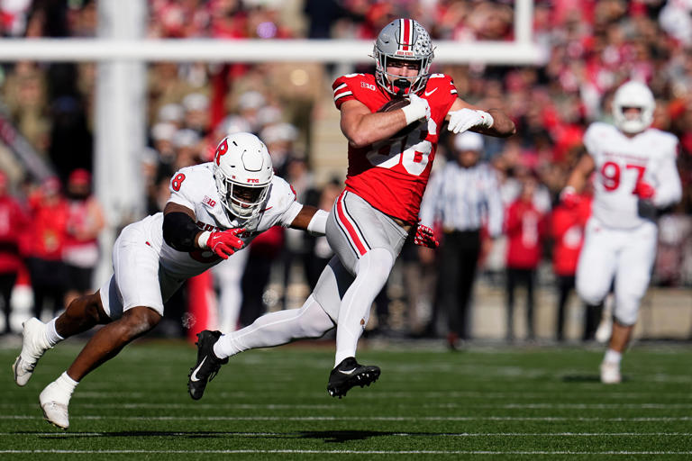 Ohio State football's Max Klare shows potential without WRs Smith, Tate