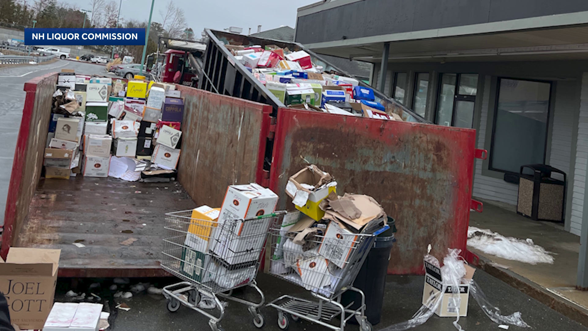 Video: Nearly 10k bottles of alcohol at New Hampshire store destroyed ...
