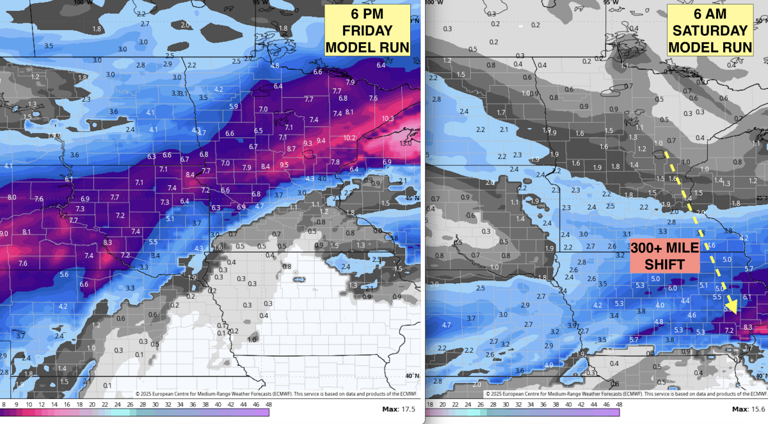 A potential snowstorm is brewing for the final days of November