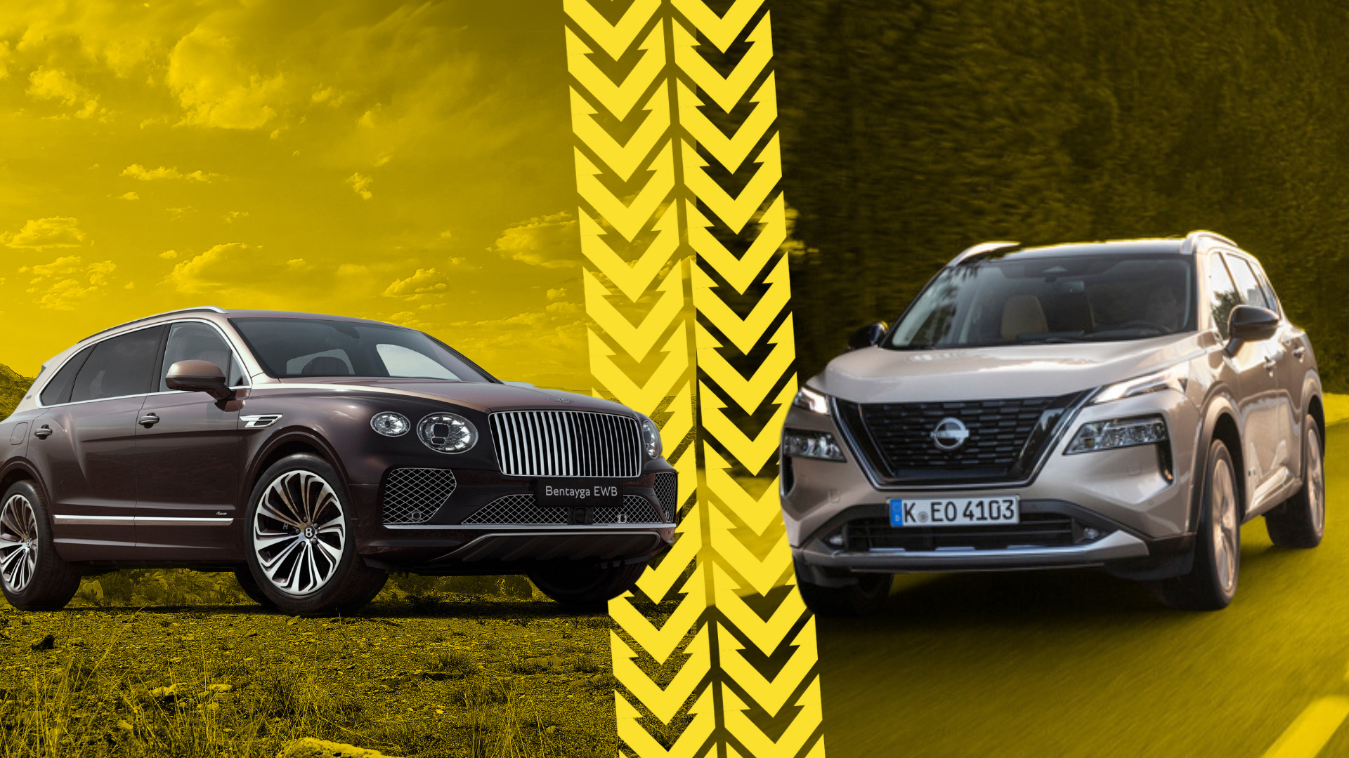 Bentley Bentayga EWB vs Nissan X-Trail e-Power, Luxury vs Practicality