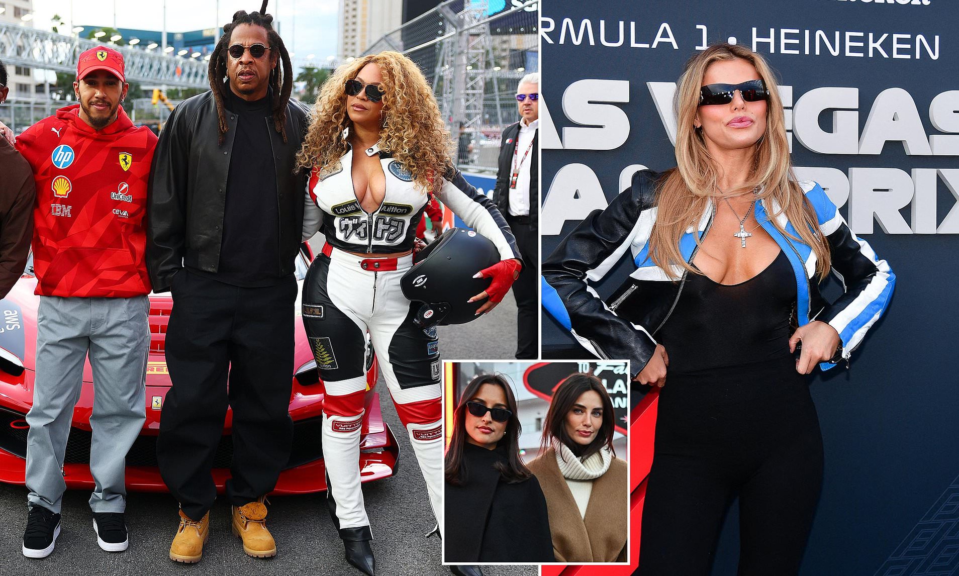 Lewis Hamilton takes Beyonce on a hot lap at Las Vegas Grand Prix as F1 ...