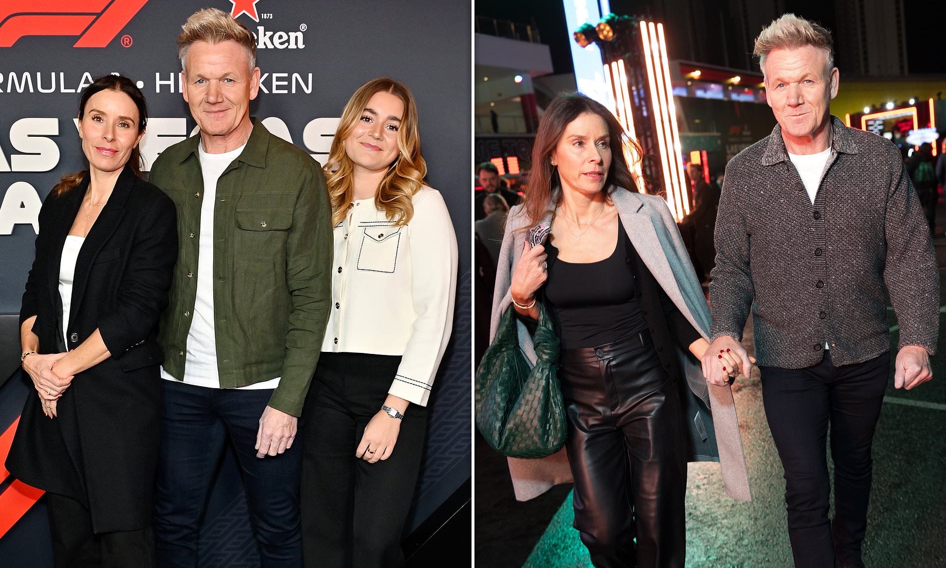 The Ramsay family put on a united front at the Las Vegas Grand Prix ...