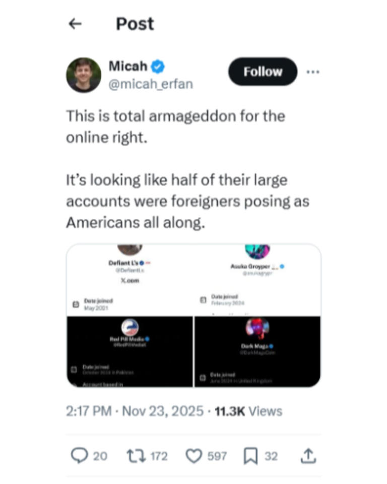 Micah Erfan is a law student and left-wing political influencer. / X