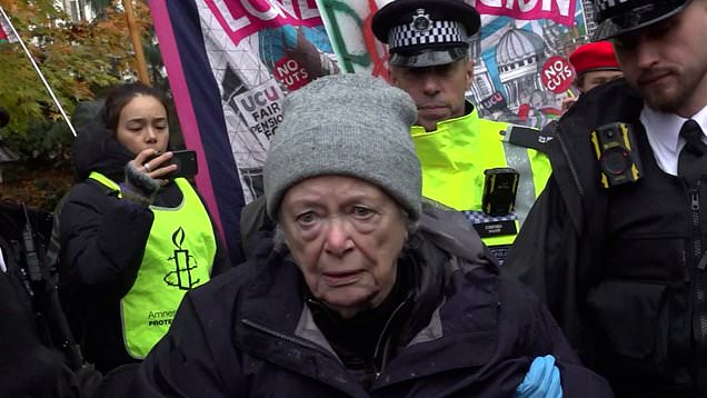 Dozens dragged away and arrested at Palestine Action protest in central ...