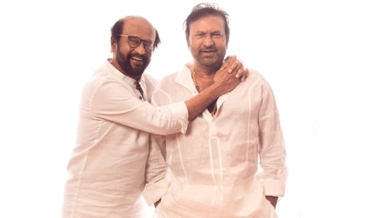 Rajinikanth celebrates his friend Mohan Babu's 50th year in cinema ...