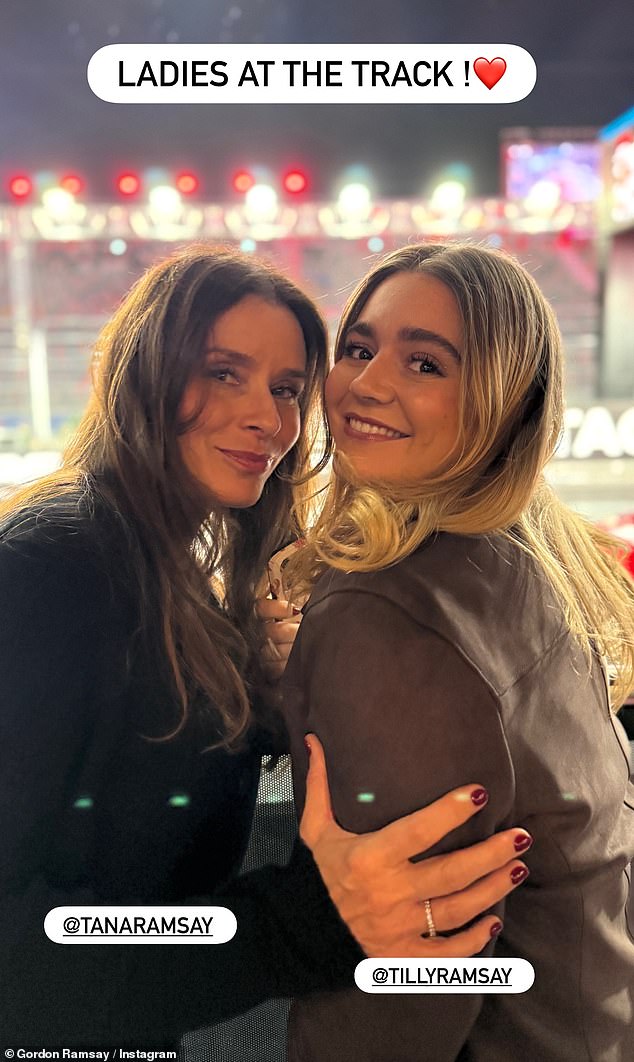 The Ramsay family put on a united front at the Las Vegas Grand Prix ...