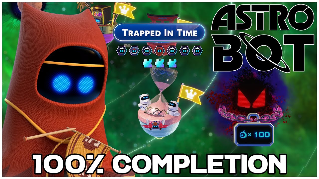 Astro Bot trapped in time 100% completion