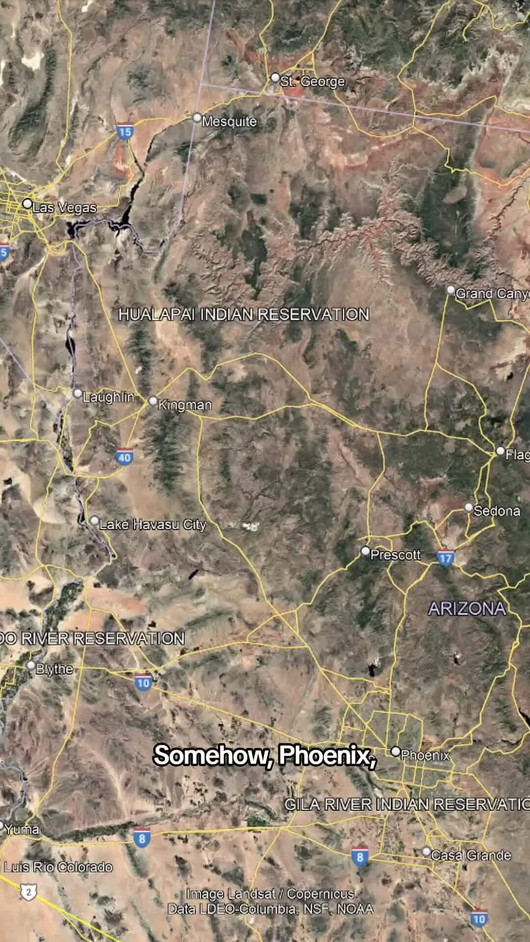Why Phoenix And Las Vegas Have No Interstate Connection #geography