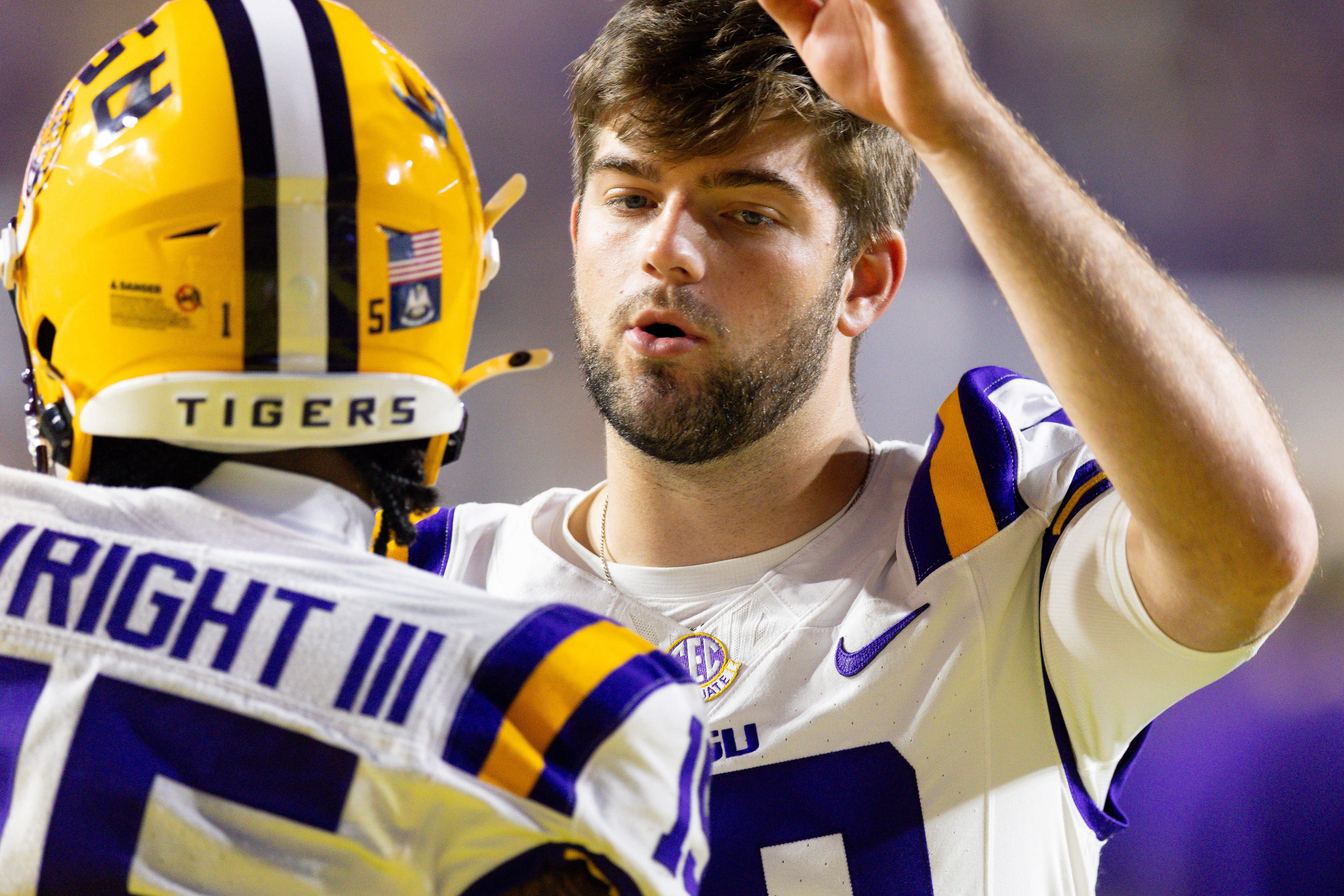 LSU football injury statuses for Garrett Nussmeier, Whit Weeks, others