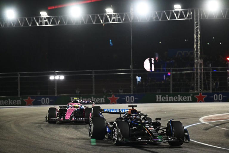 Colapinto, tras ser chocado por Albon en Las Vegas: 