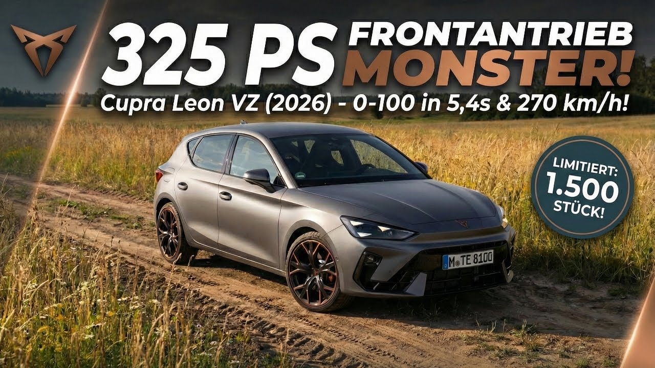 2026 Cupra Leon VZ – Kompaktsportler mit 325 PS im Detail