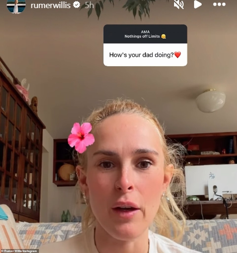 Bruce Willis' daughter makes confession about dad's dementia battle