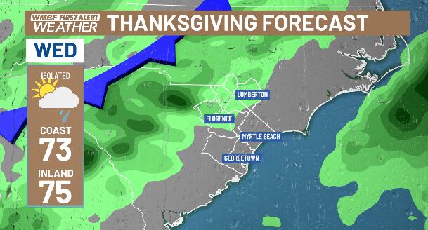 FIRST ALERT: Travel day Cold Front brings a cooler Thanksgiving