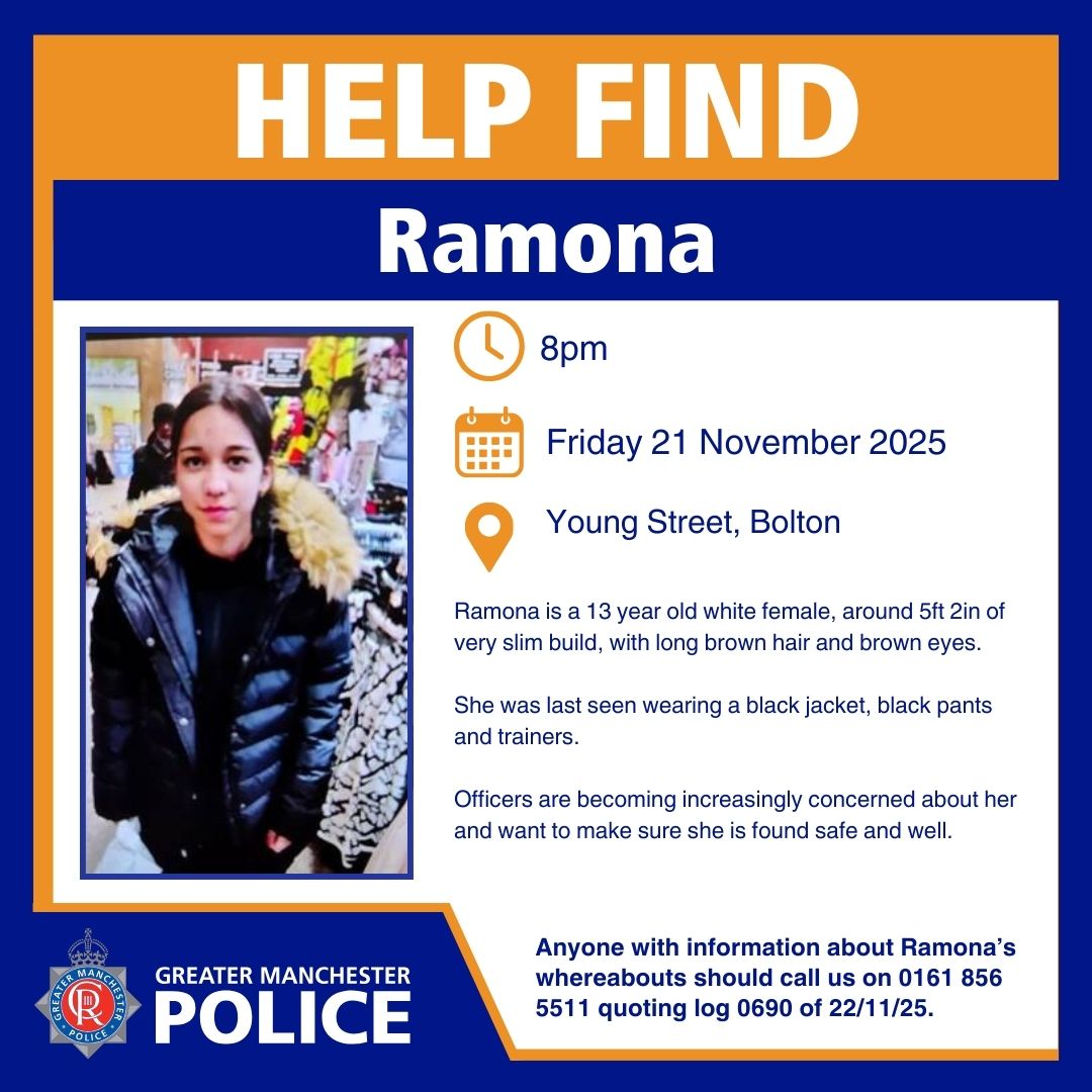 Urgent police appeal after 13 year-old school girl goes missing