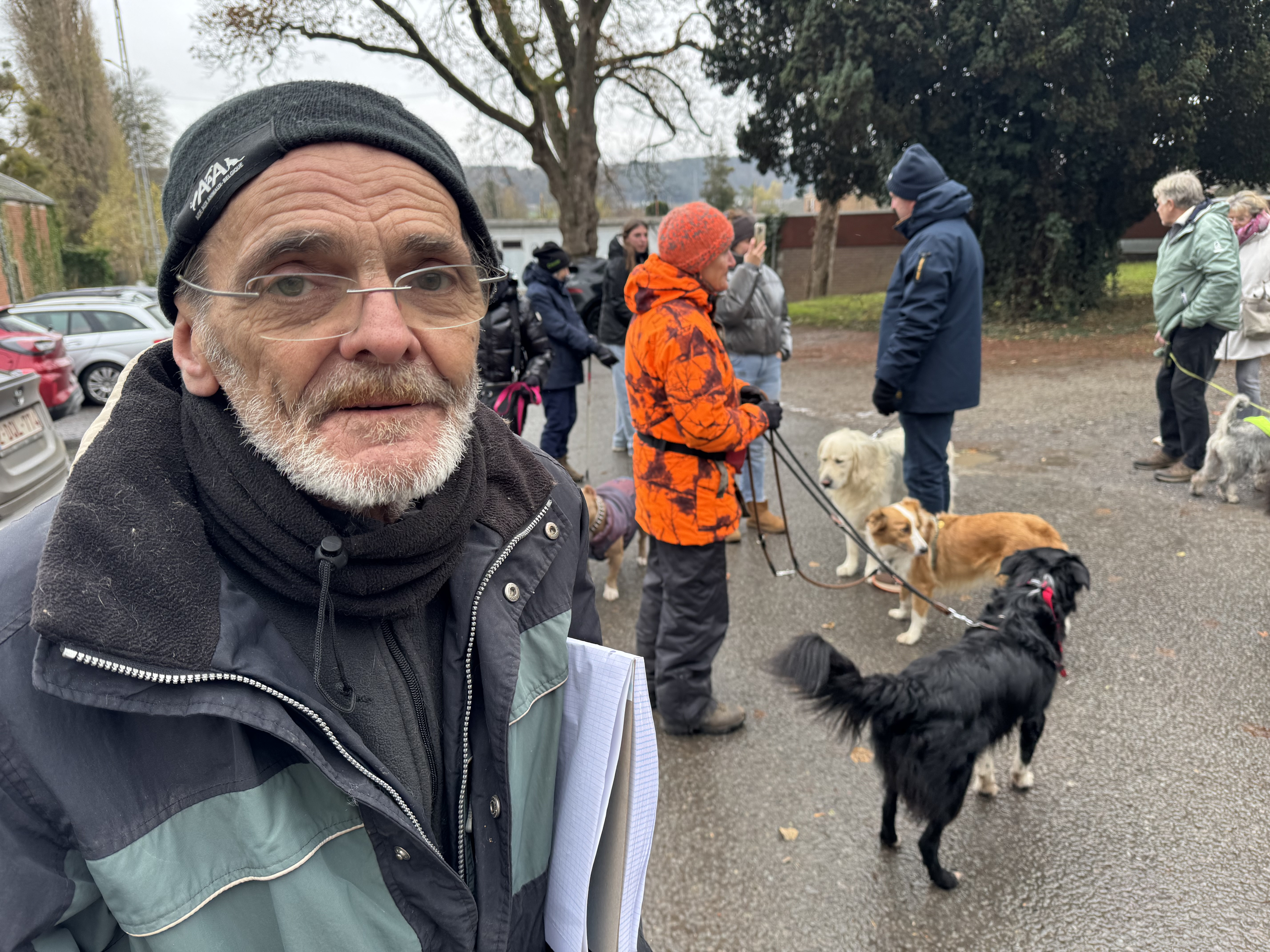 Manifestation à Amay contre l'obligation du