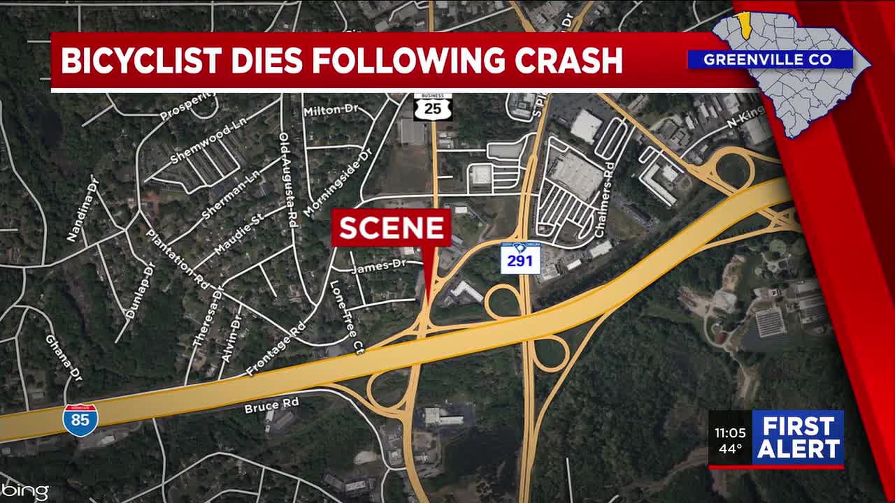 Coroner identifies bicyclist hit, killed along busy road in Greenville