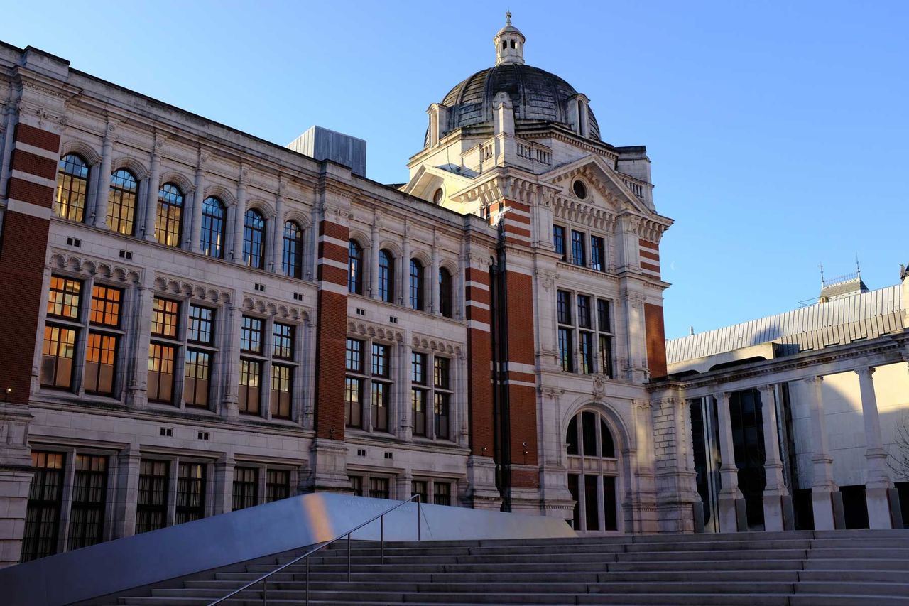 Buildings surrounding the Sackler Courtyard at the Victoria & Albert Museum, London