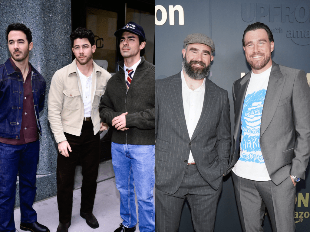 The Jonas Brothers Give Jason Kelce Advice on Working With Brother