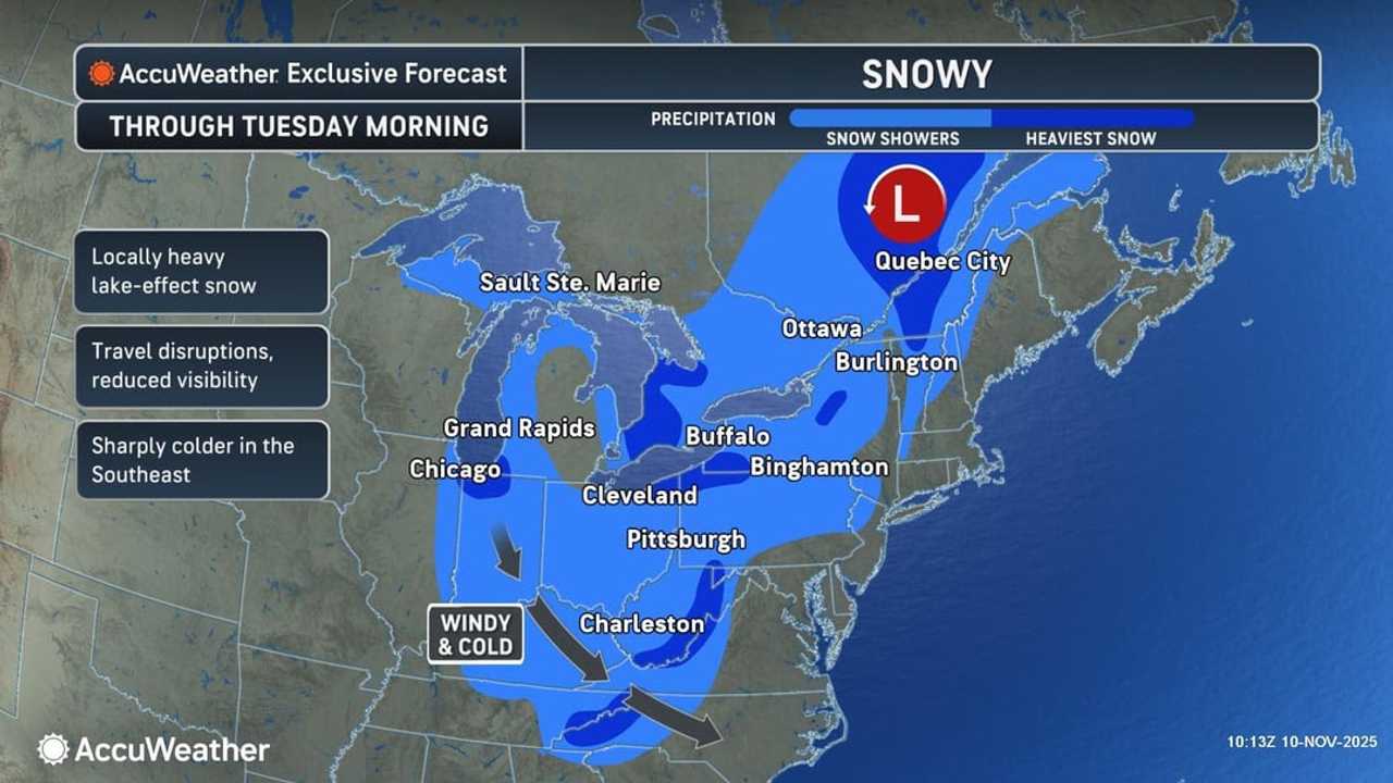 Snowfall Expected In These Parts Of Northeast As Arctic Air Arrives