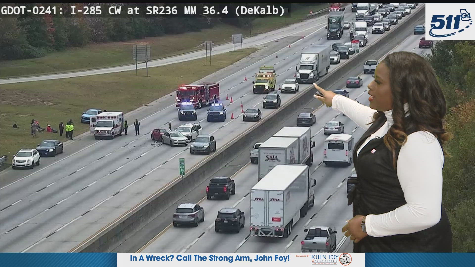 At least 6 cars involved in crash on I-285 in DeKalb County, injuries ...