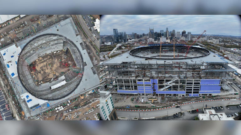 New Nissan Stadium’s ‘ring beam’ is complete in Nashville