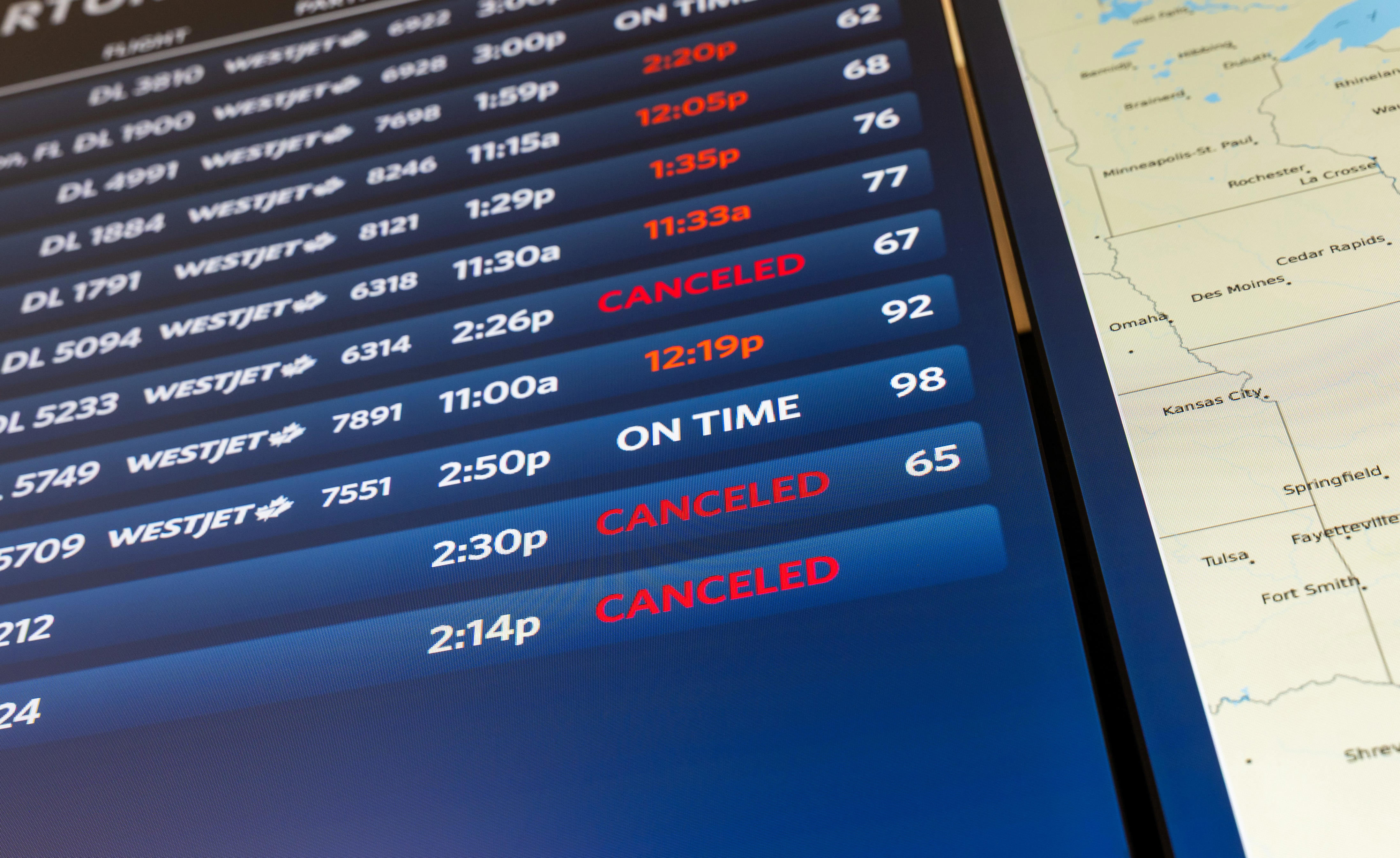 Flight delays and cancellations remain at Newark JFK LaGuardia How
