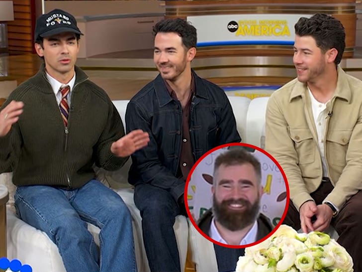 Jonas Brothers Tell Jason Kelce They Bully Each Other 'Healthy Amount'