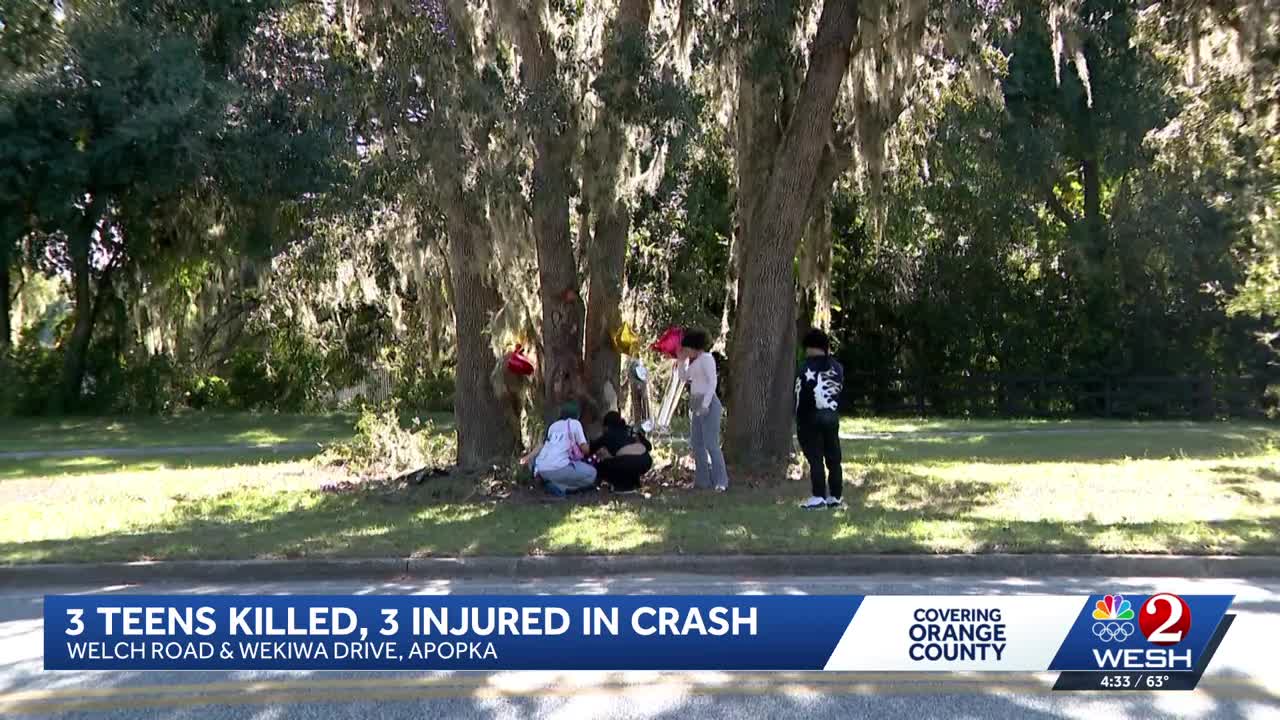 Several lights out on road where 3 teens were killed in Apopka crash