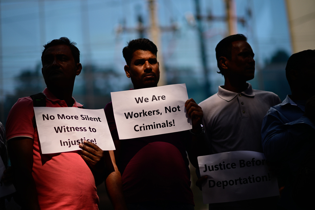 Bangladeshi workers protest over unpaid wages and mistreatment claims
