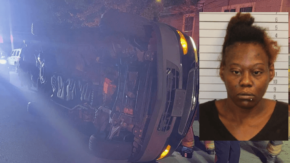 Chattanooga mother arrested after SUV flips on its side with children ...