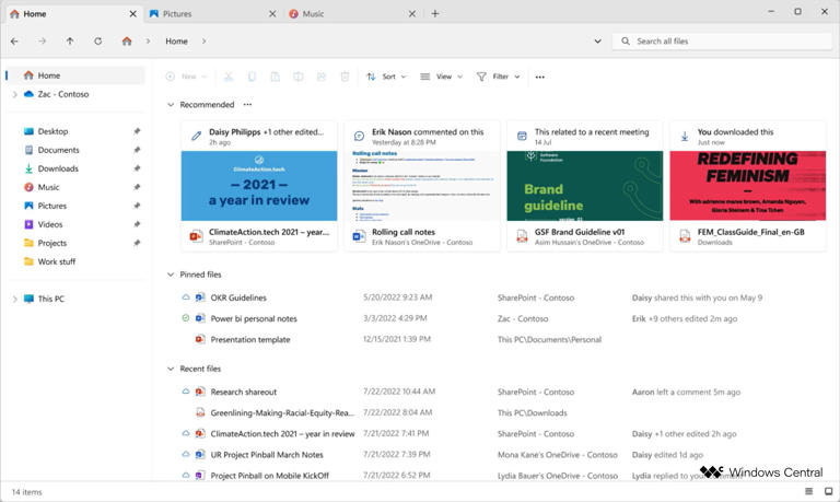 Microsoft hits the breaks on Windows 11 File Explorer 'recommended ...