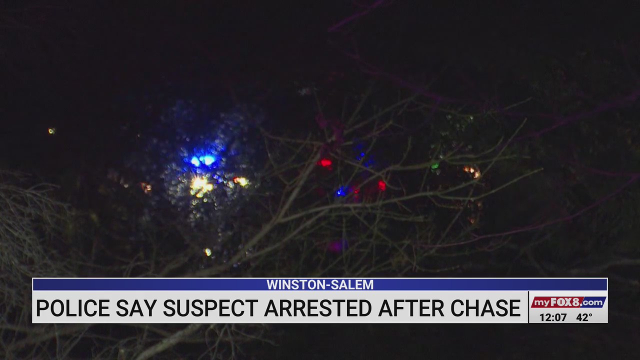 Suspect in wrong-way chase arrested, Winston-Salem police say
