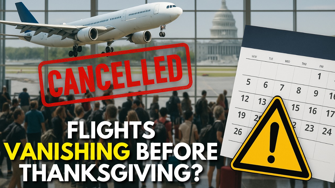 US Flights Cancelled by the Thousands as Thanksgiving Travel Faces Crisis