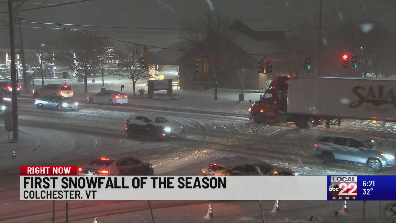 First snowfall of the season for much of our region