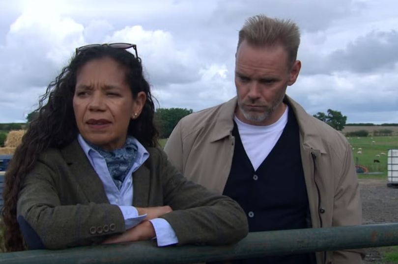 Emmerdale's Jaye Griffiths reveals horrifying real reason Celia Daniels  wears cravat