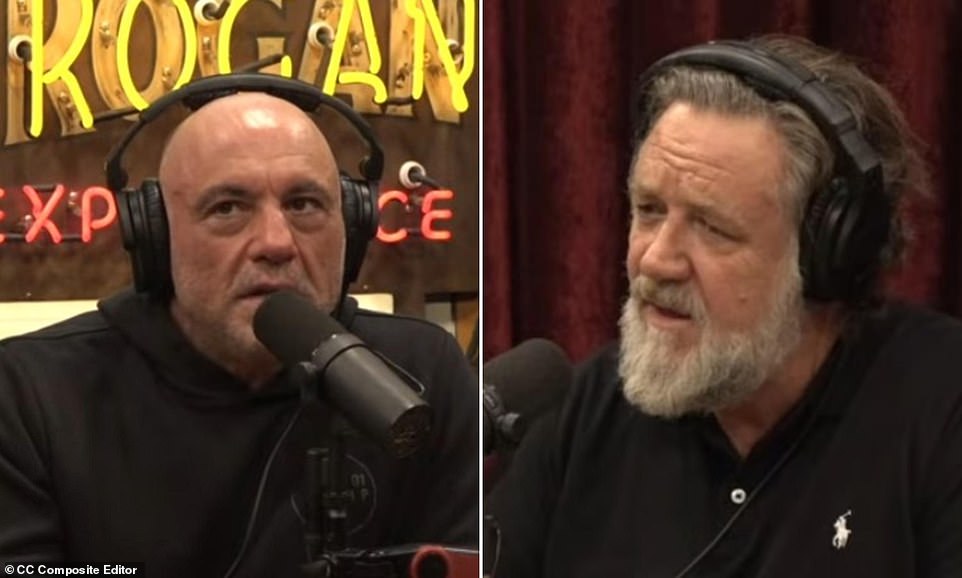 Russell Crowe's response when Joe Rogan asked: 'What's wrong with ...