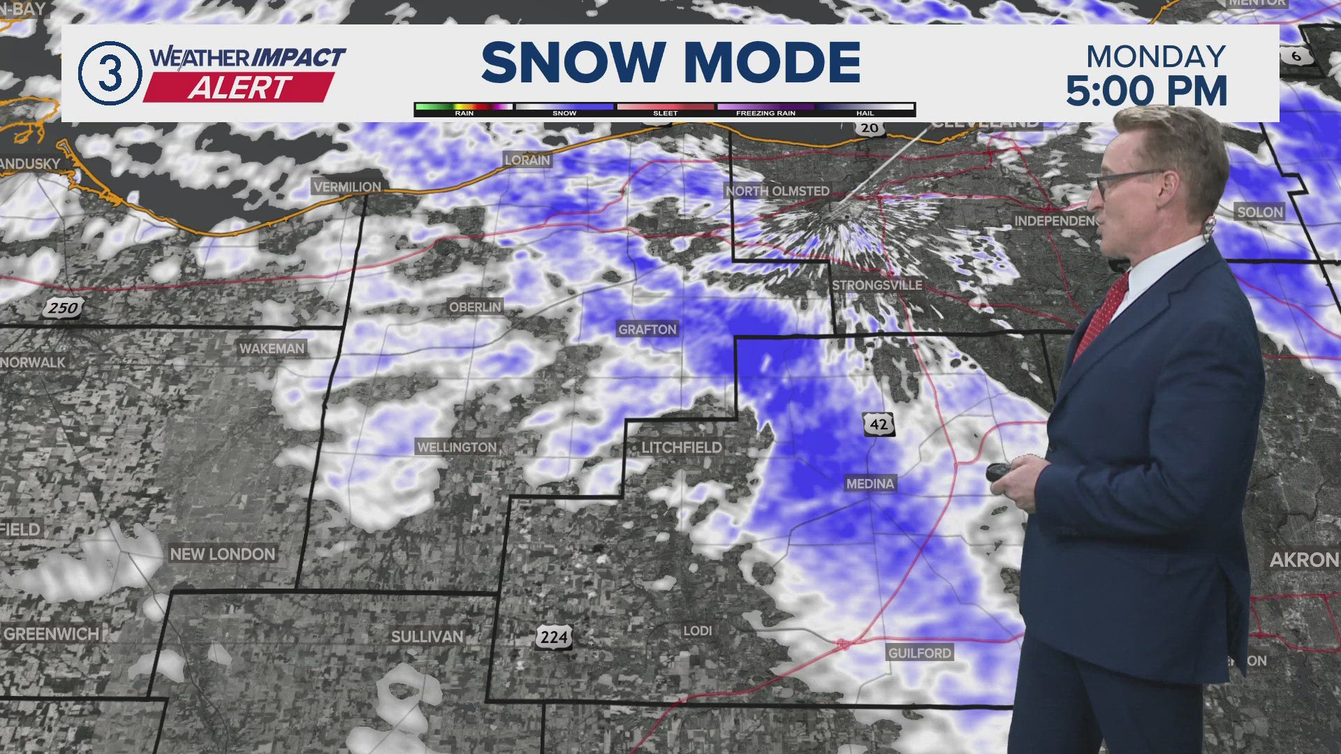 Weather Impact Alert: Bursts of snow becoming more organized over ...