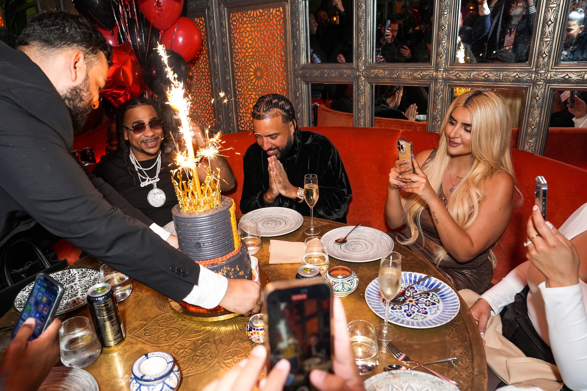 French Montana Celebrates His Birthday With Max B and Fiancée Sheikha Mahra