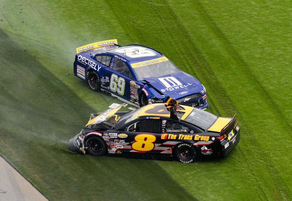 Intense images of racing’s biggest crashes in 2025