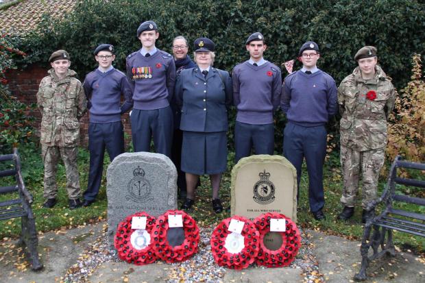 Cadets pay tribute to fallen airmen during Remembrance service near York