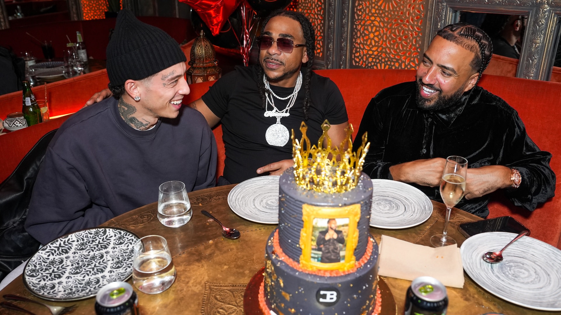 French Montana Celebrates His Birthday With Max B and Fiancée Sheikha Mahra