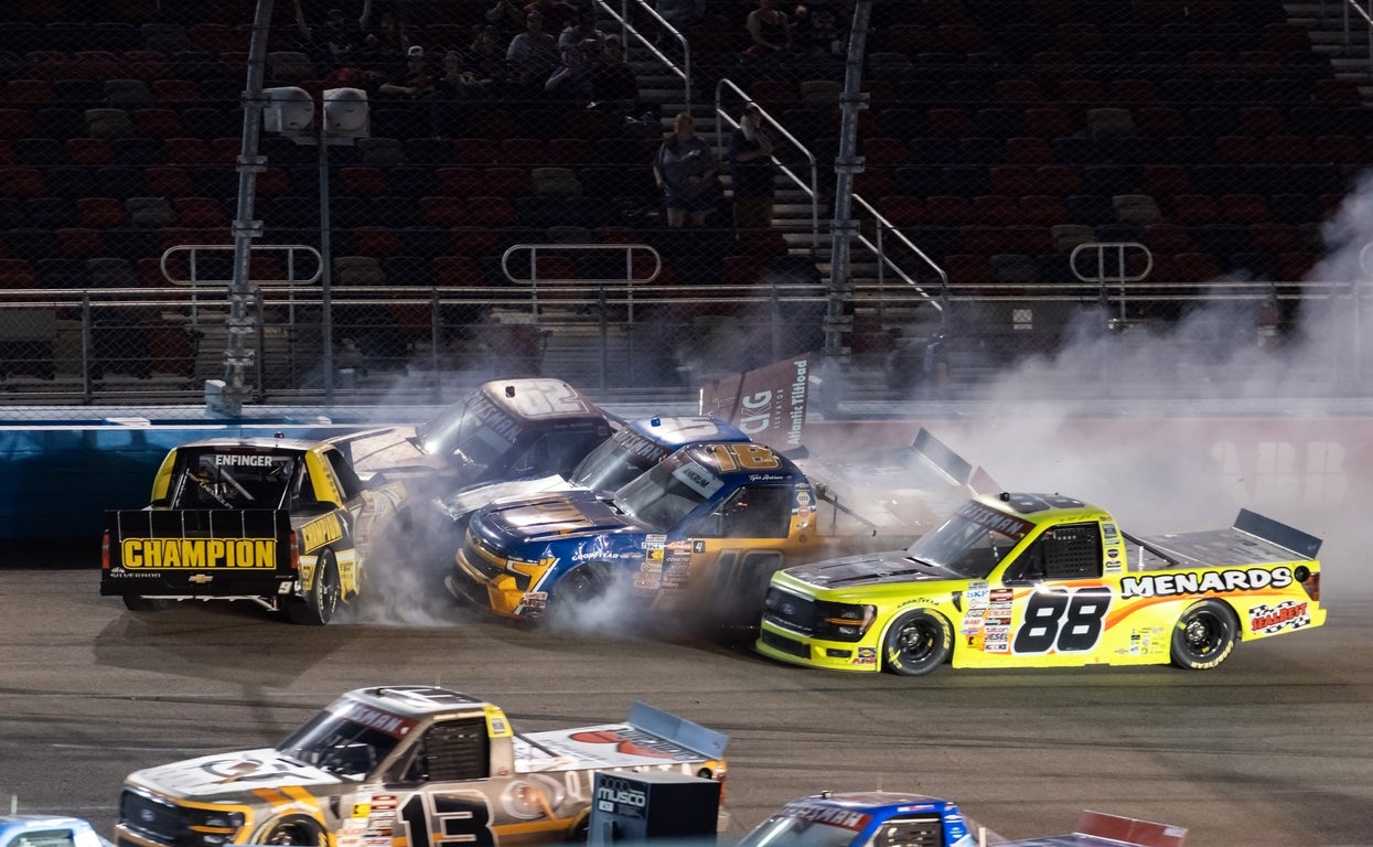 Intense images of racing’s biggest crashes in 2025